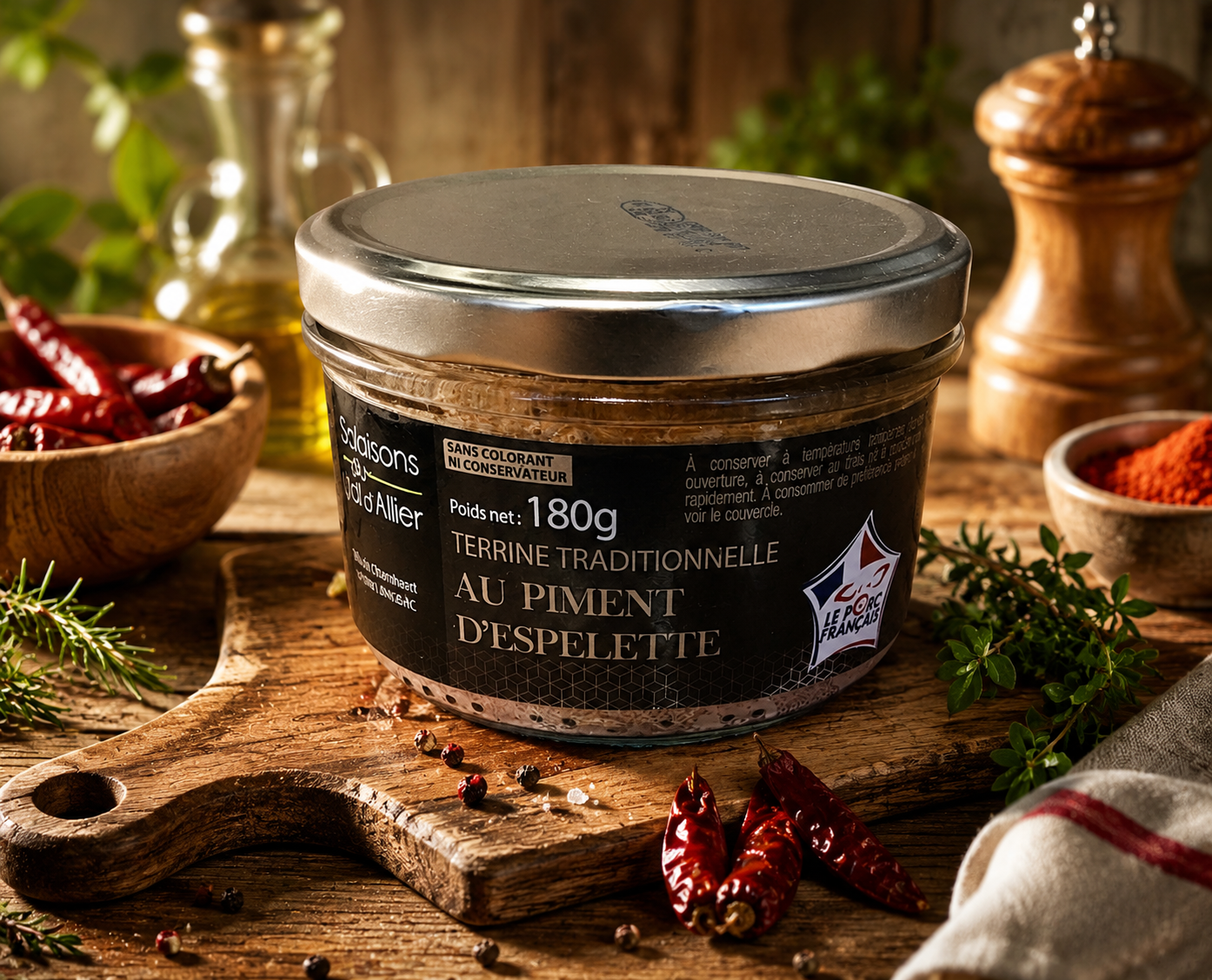 Terrine Artisanale 100% Française - 180g 3,90 la piéce